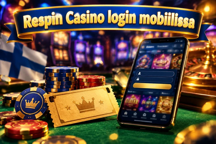 Respin Casino login mobiilissa